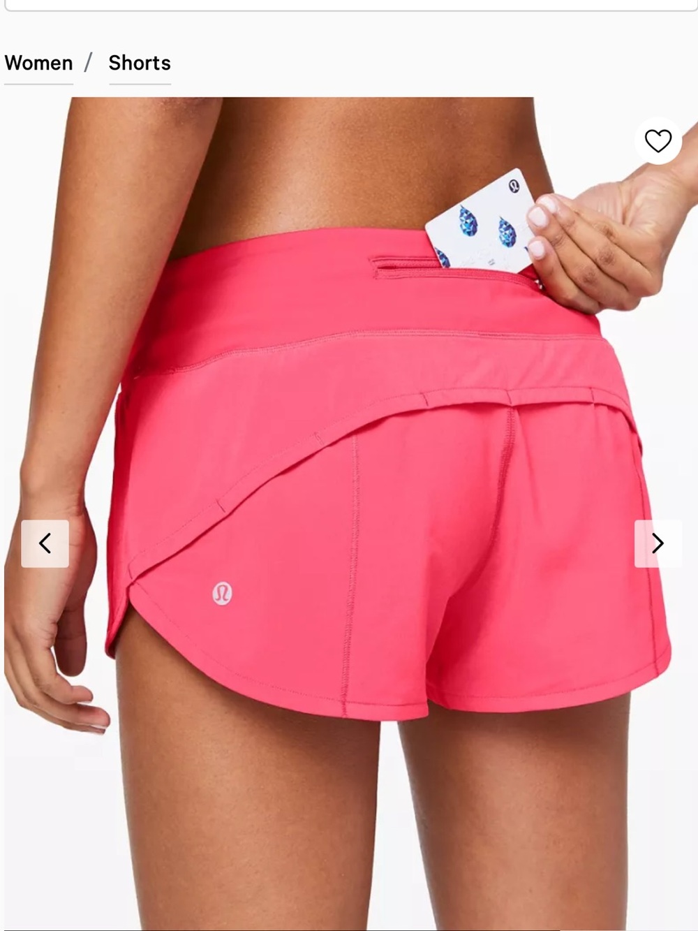 LULULEMON Speed Up LR Short 2.5"
Lined